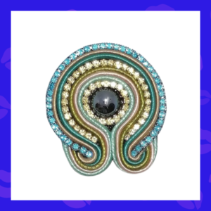 Broche "Oasis Aguamarina"