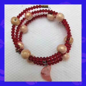 Pulsera "Rubí Espectral"