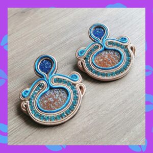 Aretes "Rayo Dorado"