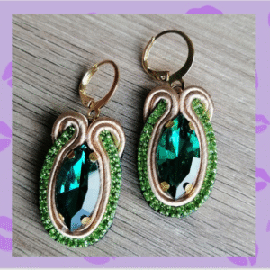 Aretes "Resplandor Esmeralda"