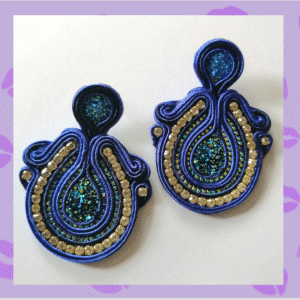 Aretes "Soleil Bleu"